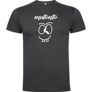 CAMISETA GRIS PLOMO LOGO BLANCO